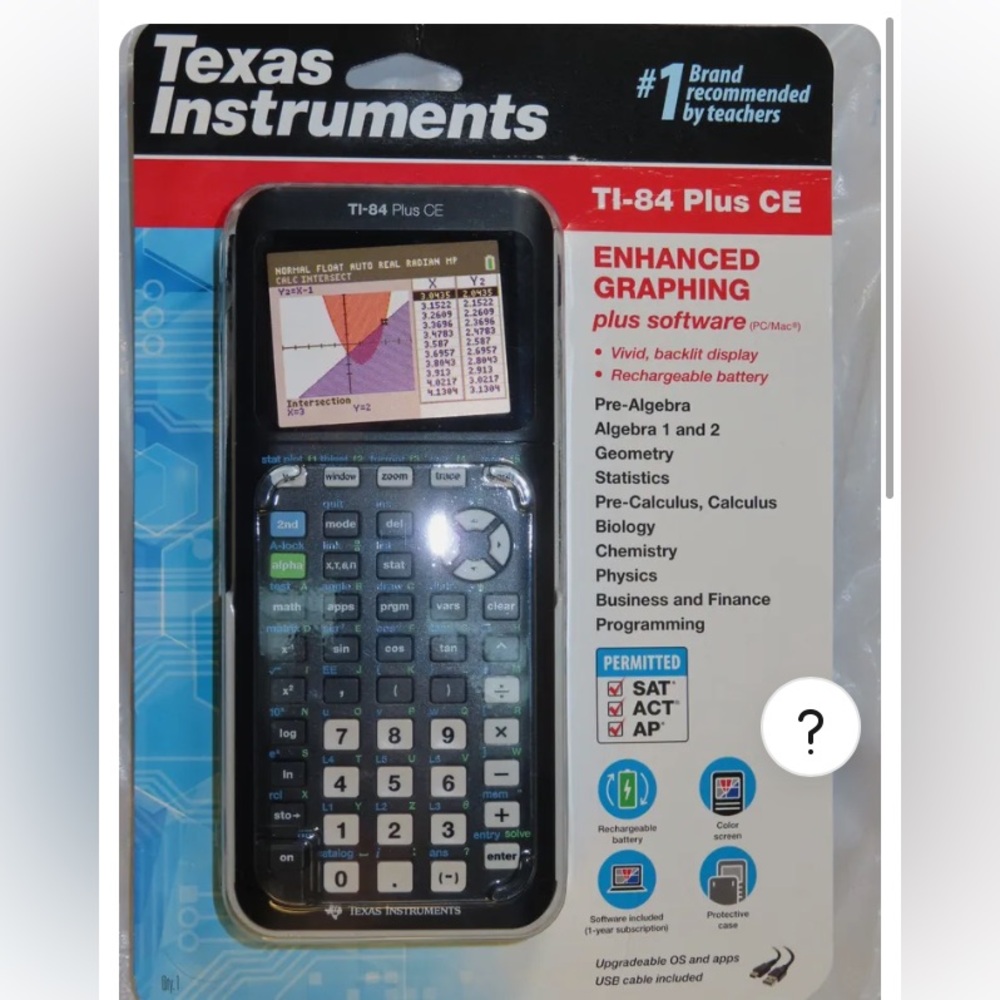 Texas Instruments TI-84 Plus CE Python Graphing Calculator